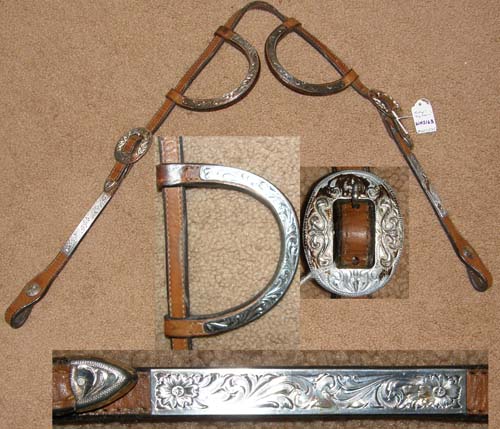 Rênes Fendues Lestées En Cuir Western – Avec Boucles, Pour Headstall/bridle, Marron